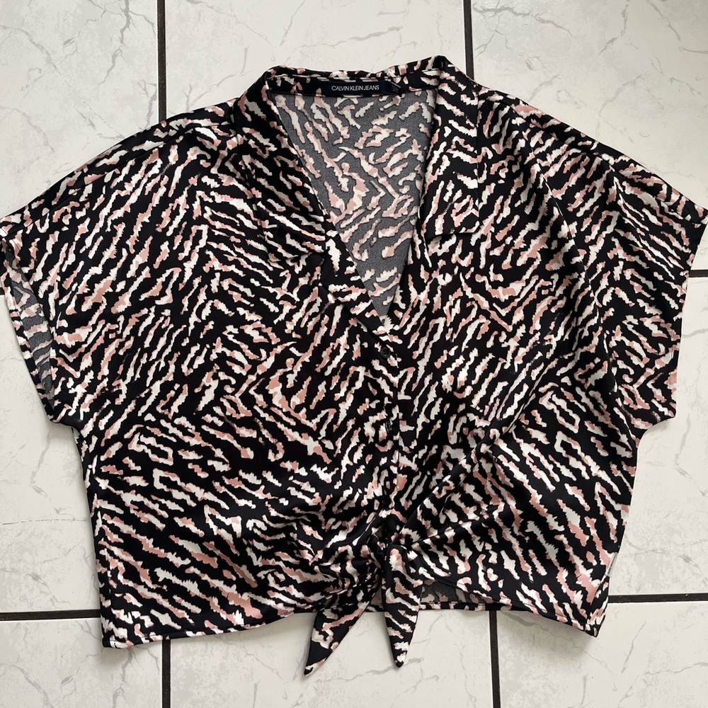 Calvin Klein Jeans animal print top